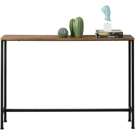 Sobuy – Table console d'appoint 120x20x80cm FSB19XLN – Bois MDF et métal – Capacité 50kg – Montage facile avec notice illustrée