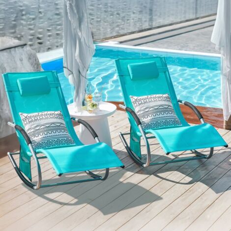 Chaise Longue Pliante En Bois Massif – Lot De 2, Sans Accoudoirs, Réglable 3 Positions, Capacité 120kg, Revêtement OEKO-TEX - 6
