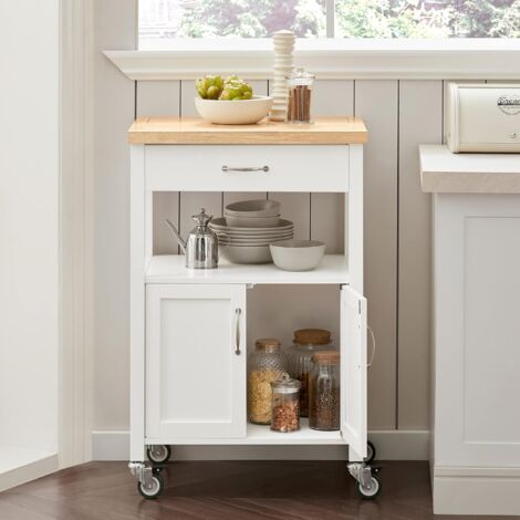 Meuble de Rangement à roulettes, Caisson roulant, Chariot L60xH90xP44cm SoBuy® FKW22-WN