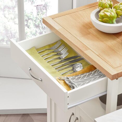 Meuble de Rangement à roulettes, Caisson roulant, Chariot L60xH90xP44cm SoBuy® FKW22-WN