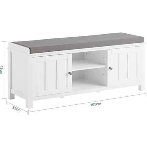 Banc de Rangement Commode à Bottes Chaussures FSR35-W SoBuy®