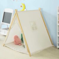 Tipi Tente Enfant Pour Garcon Et Fille Avec Tapis De Sol Teepee Tente De Jeu Pour