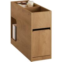 Sobuy – Table d'appoint bout de canapé FBT158N – 1 tiroir coulissant – 1 plateau amovible – Dimensions L70 x P25 x H55 cm – Panneaux de particules