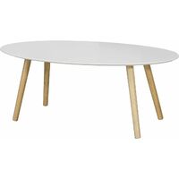 Table Basse ovale Table d’appoint Design Moderne Table de Salon en Bois FBT61-W SoBuy®
