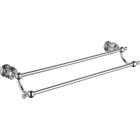 Mexen Estela double porte-serviettes, Chrome - 7011525-00