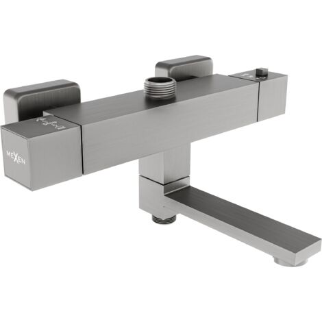 Batterie thermostatique bain-douche Mexen Cube, graphite - 77910-66