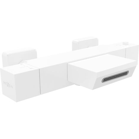 Mexen Cube robinet de baignoire thermostatique, blanc - 77360-20