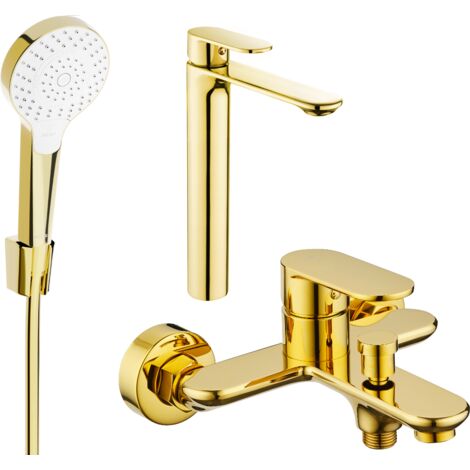 Mexen Milo R05 ensemble de baignoire, doré - 71313R05-50