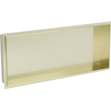 Mexen X-Wall-NR étagère encastrée sans collerette 75 x 30 cm, doré - 1951753010 (1/5)