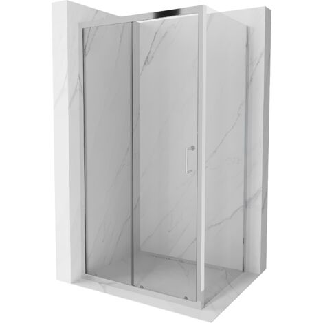 Mexen Apia cabine de douche coulissante 105 x 80 cm, transparent, chrome - 840-105-080-01-00