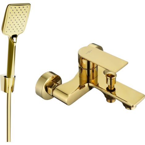 Mexen Royo R62 mitigeur bain avec set de douche, doré 7223R62-50 (1/3)