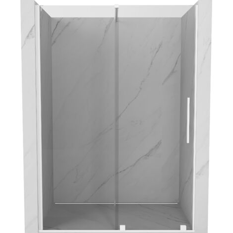 Mexen Velar portes de douche coulissantes 140 cm, transparent, blanc - 871-140-000-01-20