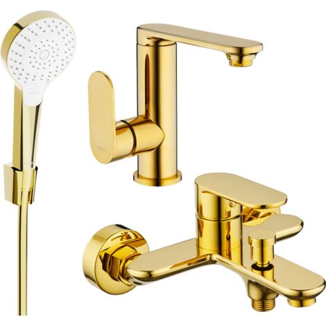Mexen Milo R05 ensemble de baignoire, doré - 713053R05-50