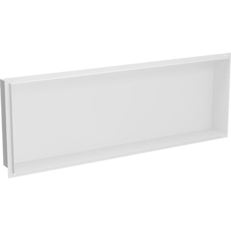 Mexen X-Wall-NR étagère encastrée sans rebord 90 x 30 cm, blanche - 1921903010 (1/5)