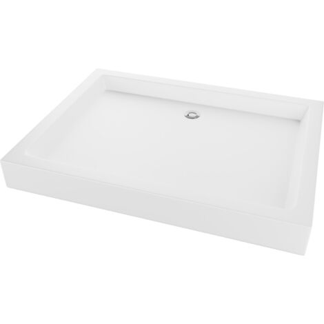 Mexen – Receveur de douche rectangulaire 100 x 80 cm en acrylique sanitaire – Fond renforcé et siphon inclus – 45108010
