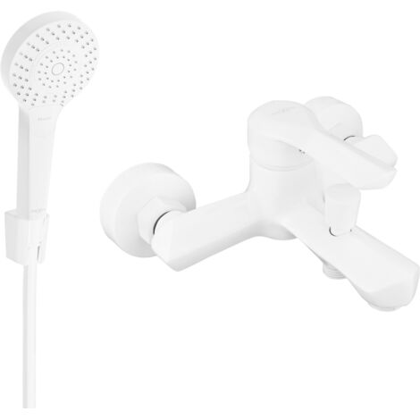 Mexen Sabre R05 robinet de baignoire avec ensemble de douche, blanc - 7213R05-20 (1/3)