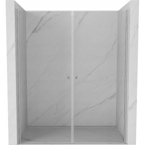 Mexen Pretoria Duo porte de douche pivotantes 180 cm, transparent, chrome - 852-180-000-02-00