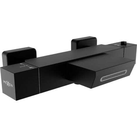Baignoire thermostatique Mexen Cube, noir - 77360-70