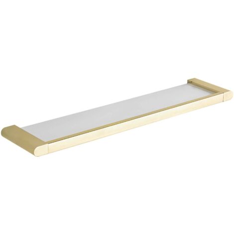 Mexen Adox étagère suspendue en verre, dorée - 7018237-50 (1/2)