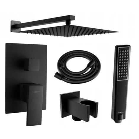 Mexen Uno DR72 ensemble de douche encastré, noir - 71435DR72-70 (1/5)