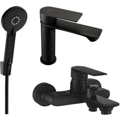 Mexen Royo R40 ensemble baignoire, noir - 72203R40-70 (1/4)