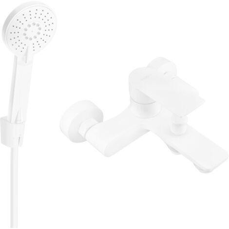 Mexen Royo R40 robinet de baignoire avec ensemble douche, blanc - 7223R40-20