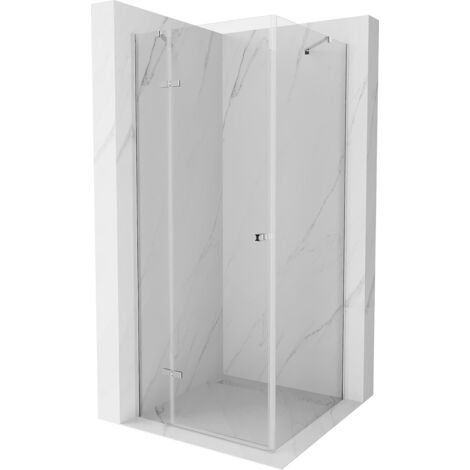 Mexen Roma cabine de douche pivotante 100 x 100 cm, transparent, chrome - 854-100-100-01-00 (1/5)