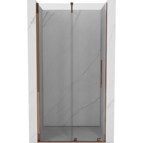 Mexen Velar porte de douche coulissante 100 cm, transparent, or rose - 871-100-000-01-60