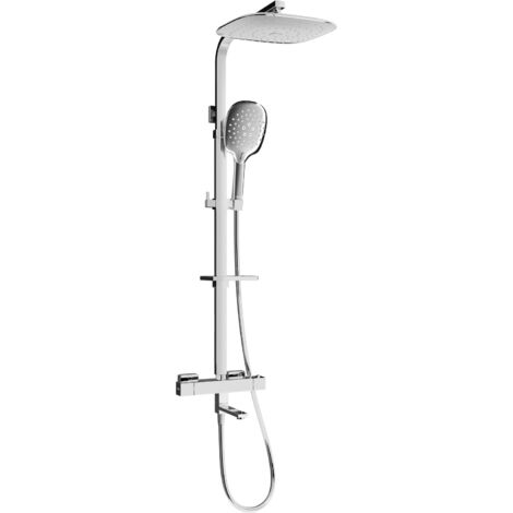 Ensemble bain-douche Mexen CQ22 avec douche à effet pluie et mitigeur thermostatique, chromé - 779102295-00 (1/2)