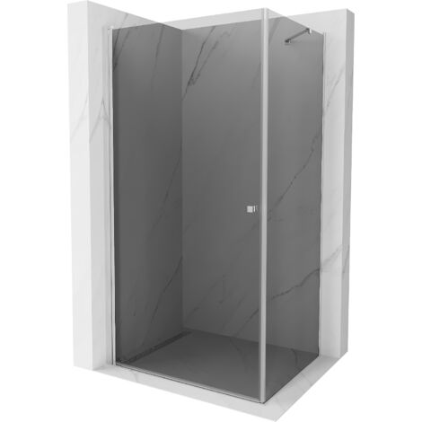 Mexen Pretoria cabine de douche pivotante 90 x 80 cm, graphite, chrome - 852-090-080-01-40 (1/5)