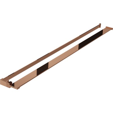 Étagère Mexen pour paroi de douche avec porte-serviettes, or rose - 800-02-60
