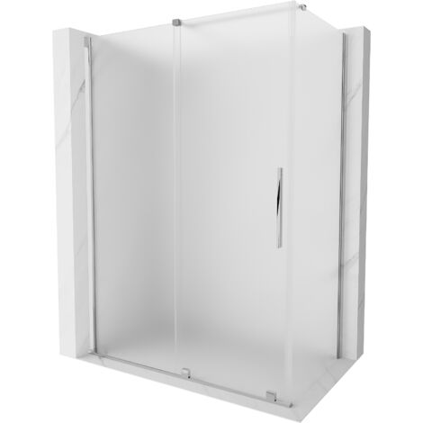 Mexen Velar cabine de douche coulissante 130 x 70 cm, dépoli, chrome - 871-130-070-31-01 (1/5)