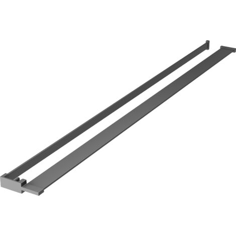 Mexen étagère pour panneau de douche avec porte-serviettes, gun metal - 800-02-95