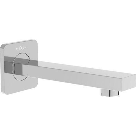 Mexen Cube bec de baignoire mural, Chrome - 79370-00