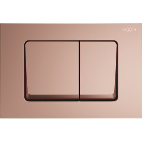 Bouton de chasse d'eau Mexen Fenix 10 XS, or rose - 601005 (1/5)