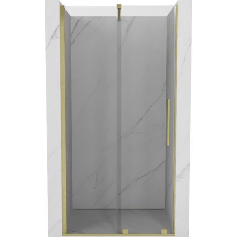 Mexen Velar porte de douche coulissante 90 cm, transparent, or brossé - 871-090-000-01-55