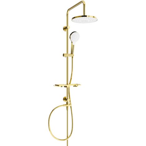 Mexen T05 colonne de douche, or/blanc - 798050593-50