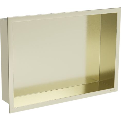 Mexen X-Wall-R étagère encastrée avec collerette 45 x 30 cm, dorée - 1950453010 (1/5)