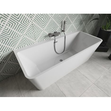 Whirlpool Baignoire autoportante rectangulaire en acrylique 170 avec