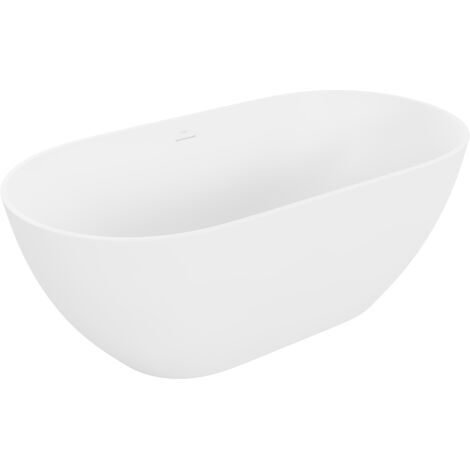 Mexen Rimini baignoire autonome en conglomérat 150 x 75 cm, Blanc mat - 57241507500 (1/5)