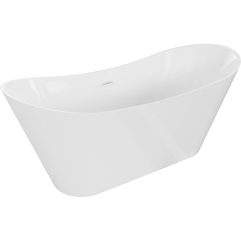 Mexen Celia baignoire autoportante 170 x 75 cm, blanche, trop-plein blanc - 52331707500-20 (1/5)