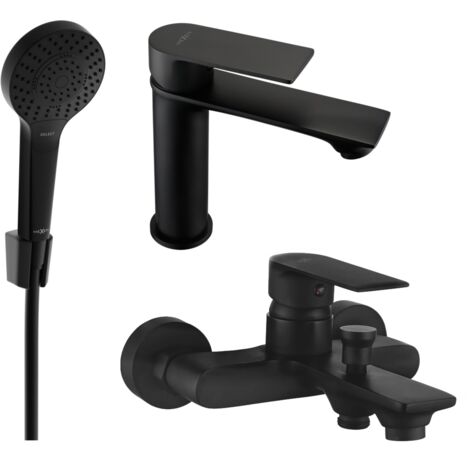 Ensemble baignoire Mexen Royo R05, noir - 72203R05-70 (1/4)