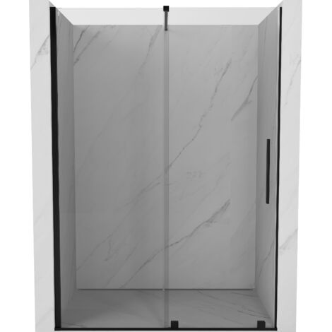 Mexen Velar porte de douche coulissante 150 cm, transparent, noir - 871-150-000-01-70 (1/5)