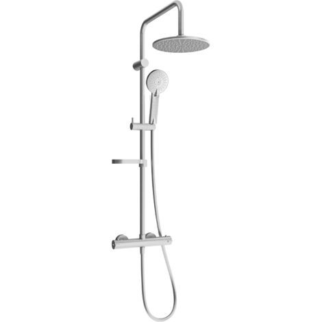 Mexen KX40 set de douche apparent avec pommeau de douche et robinet thermostatique, graphite - 771504091-66 (1/2)