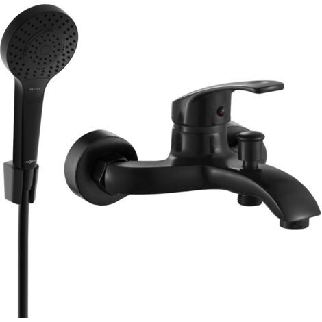 Mexen Fabia R05 robinet de baignoire avec ensemble de douche, noir - 74653R05-70 (1/3)