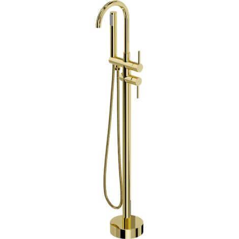 Mexen Alma robinet de baignoire autoportant, doré - 75033-50 (1/5)