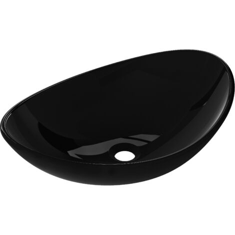 Mexen Sonia lavabo à comptoir en verre 54 x 37 cm, Noir - 24145470 (1/5)