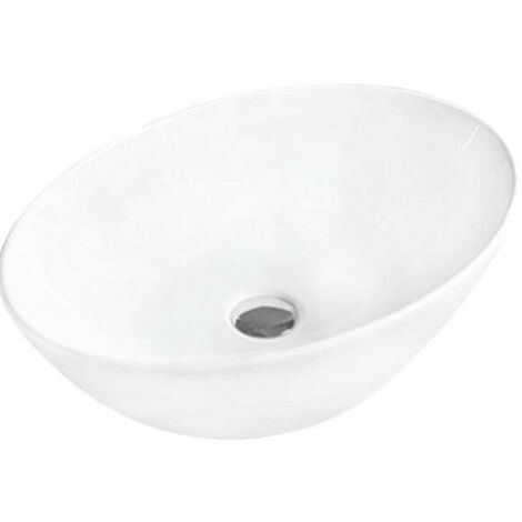 Mexen Marina lavabo de comptoir 56 x 38 cm, Blanc - 21195600 (1/2)