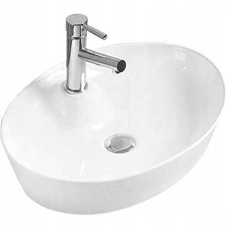Mexen Aida lavabo de comptoir 55 x 40 cm, Blanc - 21205500 (1/2)