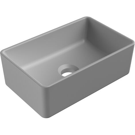 Mexen Nadia lavabo de comptoir 36 x 23 cm, Gris clair mat - 21613661 (1/5)
